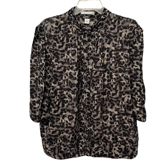 Kenneth Cole New York (EUC) 100% SILK Top, Size 12 - Picture 6 of 12